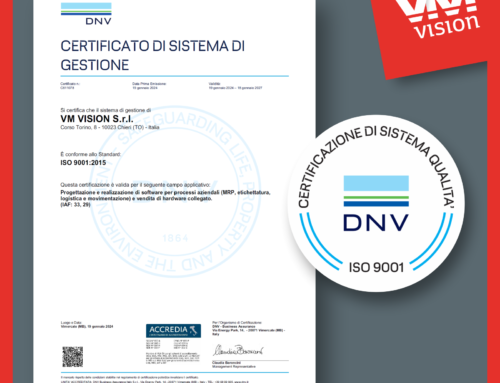 Certificazione ISO 9001:2015 per VM Vision